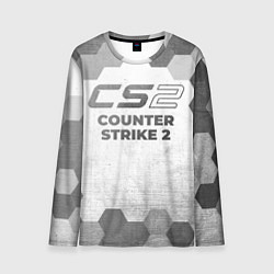 Лонгслив мужской Counter Strike 2 - white gradient, цвет: 3D-принт