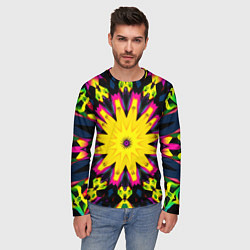 Лонгслив мужской Звездный калейдоскоп, цвет: 3D-принт — фото 2