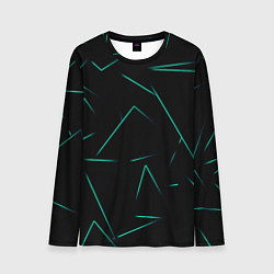 Мужской лонгслив Color turquoise line