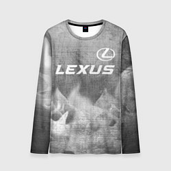 Лонгслив мужской Lexus - grey gradient посередине, цвет: 3D-принт