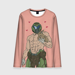 Лонгслив мужской Палач рока с кроликом, цвет: 3D-принт