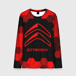 Лонгслив мужской Citroen - red gradient, цвет: 3D-принт