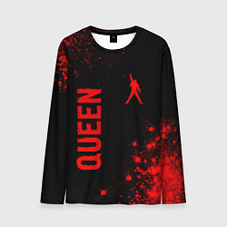 Лонгслив мужской Queen - red gradient вертикально, цвет: 3D-принт