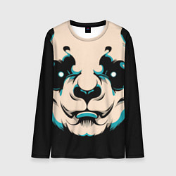 Лонгслив мужской Взгляд панды, цвет: 3D-принт