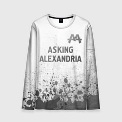 Лонгслив мужской Asking Alexandria - white gradient посередине, цвет: 3D-принт