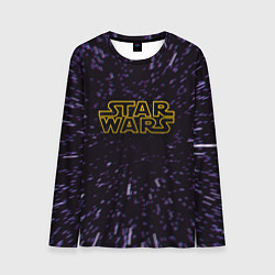 Мужской лонгслив Звёздные войны гиперпрыжок глитч