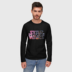 Лонгслив мужской Звёздные войны надпись искры, цвет: 3D-принт — фото 2