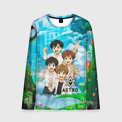 Лонгслив мужской Astro в аниме стиле, цвет: 3D-принт