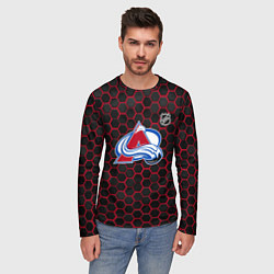 Лонгслив мужской Колорадо Эвеланш - соты с подсветкой, цвет: 3D-принт — фото 2