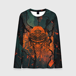 Мужской лонгслив Шлем кибернетического самурая