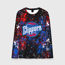 Мужской лонгслив Клипперс - цветовой хаос