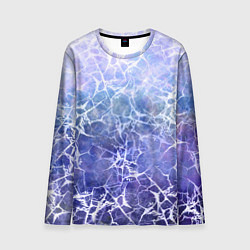 Лонгслив мужской Абстракция - white web on blue background, цвет: 3D-принт