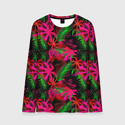 Лонгслив мужской Palm red pink, цвет: 3D-принт