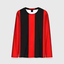 Мужской лонгслив Color black red lines