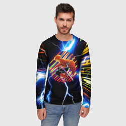 Лонгслив мужской Anime Demon Slayer Zenitsu, цвет: 3D-принт — фото 2