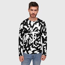 Лонгслив мужской Doom x half life pattern, цвет: 3D-принт — фото 2