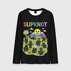 Лонгслив мужской Slipknot, мультяшный стиль, цвет: 3D-принт