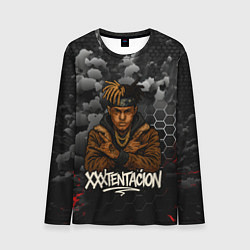 Лонгслив мужской XXXTentacion со скрещенными руками, цвет: 3D-принт
