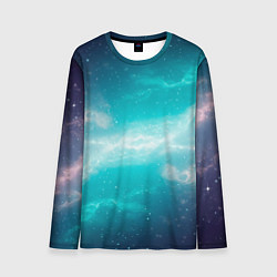 Лонгслив мужской Галактическое сияние небес, цвет: 3D-принт