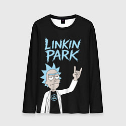 Лонгслив мужской Linkin Park и Рик рокер двухсторонняя, цвет: 3D-принт