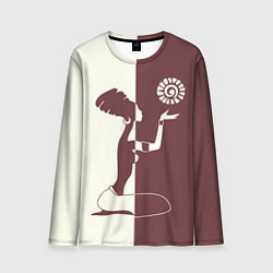 Лонгслив мужской Силуэт африканки, цвет: 3D-принт