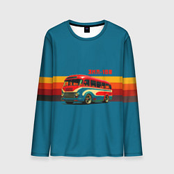 Мужской лонгслив Ретро автобус ЗИЛ 156 поп-арт