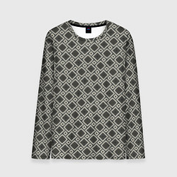 Лонгслив мужской Текстура из ромбов, цвет: 3D-принт