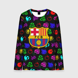 Лонгслив мужской Barcelona neon games logo, цвет: 3D-принт