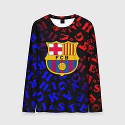 Мужской лонгслив Barcelona градиент символы