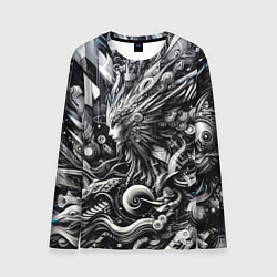 Мужской лонгслив Abstraction cyber pattern - ai art fantasy