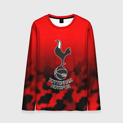 Лонгслив мужской Тоттенхэм Хотспур камуфляж красный, цвет: 3D-принт