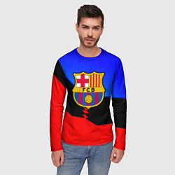 Лонгслив мужской Barcelona спортивная геометрия, цвет: 3D-принт — фото 2