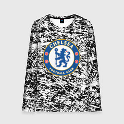 Лонгслив мужской Челси штрихи красок, цвет: 3D-принт