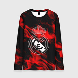 Мужской лонгслив Real Madrid красный огонь
