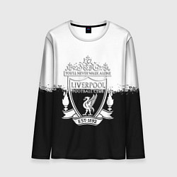 Мужской лонгслив Liverpool краски черно белые