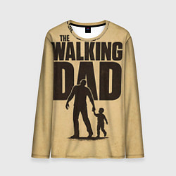 Лонгслив мужской The walking dad - каламбур, цвет: 3D-принт