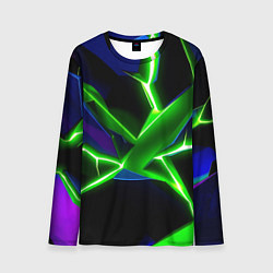 Лонгслив мужской Green glow, цвет: 3D-принт