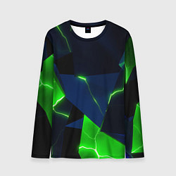 Мужской лонгслив Neon tile green