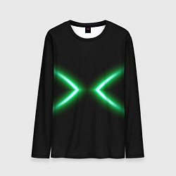 Мужской лонгслив Neon green lines