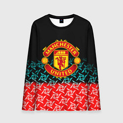 Лонгслив мужской Манчестер Юнайтед ниндзя паттерн, цвет: 3D-принт