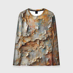 Лонгслив мужской Старая штукатурка на стене - абстракция, цвет: 3D-принт