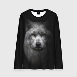 Лонгслив мужской Суровый волк с холодным нордическим взглядом, цвет: 3D-принт