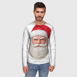 Лонгслив мужской Лицо санты, цвет: 3D-принт — фото 2