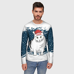 Лонгслив мужской Кот Бендер - 2026, цвет: 3D-принт — фото 2