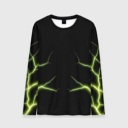 Лонгслив мужской Color green black, цвет: 3D-принт
