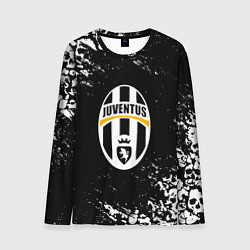 Мужской лонгслив Ювентус черепа краски
