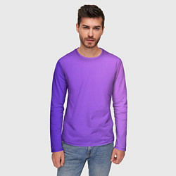 Лонгслив мужской The color is purple, цвет: 3D-принт — фото 2