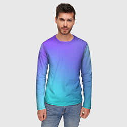 Лонгслив мужской Color multi-colored gradient, цвет: 3D-принт — фото 2