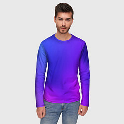 Лонгслив мужской Color multicolored gradient, цвет: 3D-принт — фото 2