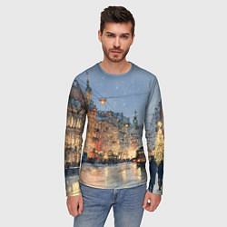 Лонгслив мужской Вечер Санкт-Петербурга, цвет: 3D-принт — фото 2